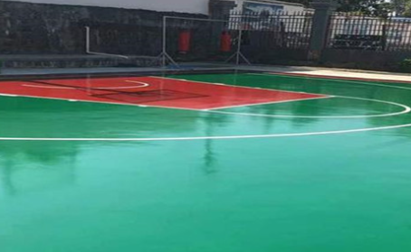 文昌篮球场翻新地面